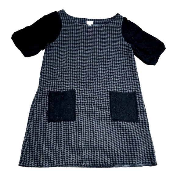 Anthropologie Houndstooth Lace Tunic Dress size M - Picture 2 of 11